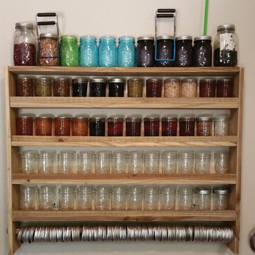Homemade Shelf for Canning Storage